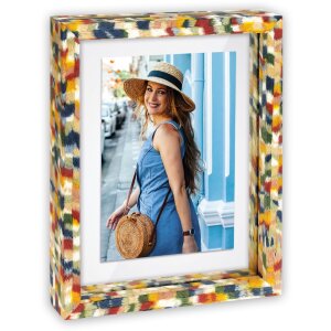 Cadre Photo ZEP Recife Bois Coloré Verre Flottant Double Vue