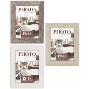 Cadre Photo en Bois ZEP Renton 3 Couleurs 4 Tailles Verre...