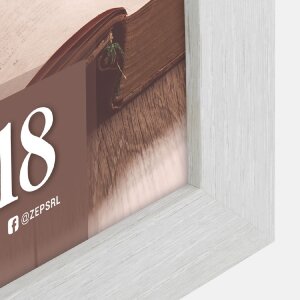 Cadre Photo en Bois ZEP Renton 3 Couleurs 4 Tailles Verre Clair