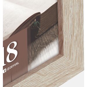 Cadre Photo en Bois ZEP Renton 3 Couleurs 4 Tailles Verre Clair