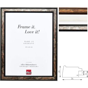 Cadre Photo Profil 64 Massif 6 Couches Laqué 34mm...