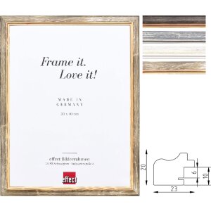 Cadre Photo Effect Holzrahmen Profil 67 Style Campagnard