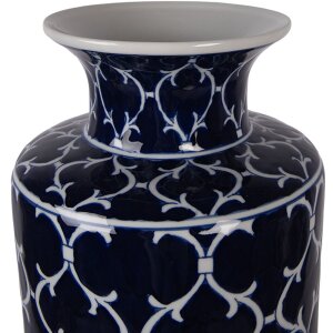 Vase Clayre & Eef Bleu Orient Ø 19x41 cm