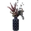 Vase Clayre & Eef Bleu Orient Ø 19x41 cm