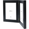 Deknudt S41VH2 Cadre Double Noir 2x10x15 cm Verre Transparent