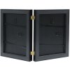 Deknudt S41VH2 Cadre Double Noir 2x10x15 cm Verre Transparent