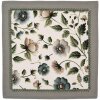 Serviettes en coton Clayre & Eef, 6 pièces, 40x40 cm, motif floral beige vert