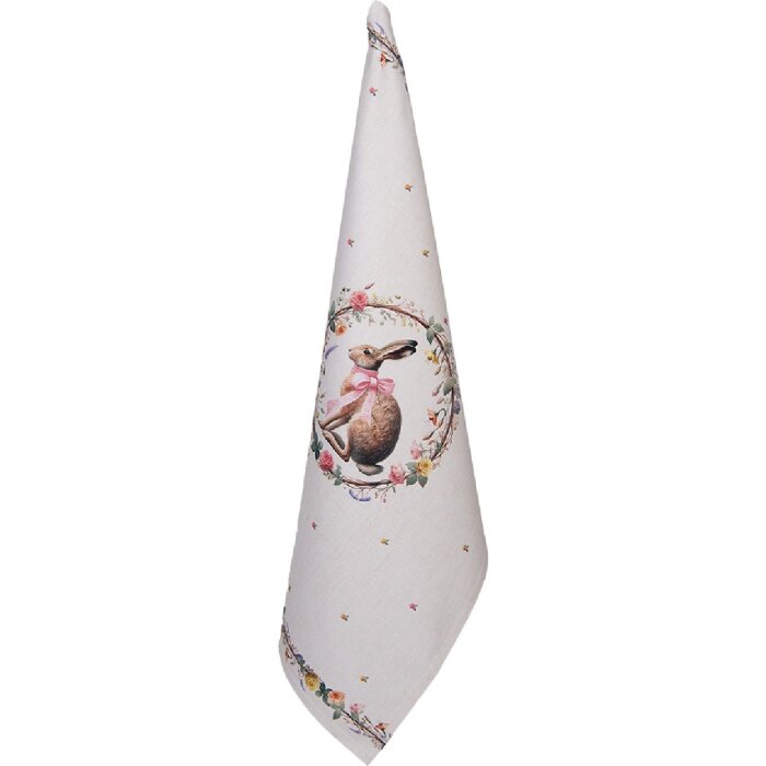 Torchon de cuisine Clayre & Eef 50x70 cm beige-brun