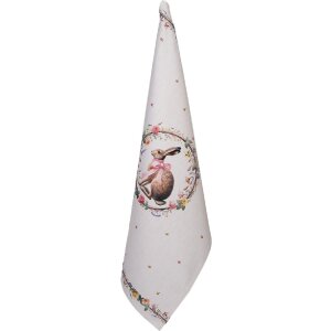 Torchon de cuisine Clayre & Eef 50x70 cm beige-brun