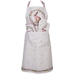 Gant de cuisine Clayre & Eef 18x30 cm beige-brun