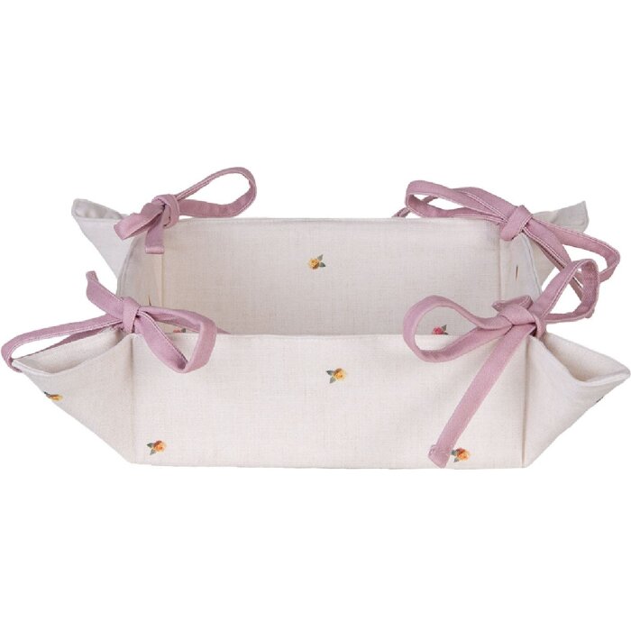 Panier à pain Clayre & Eef 35x35x8 cm beige-brun carré