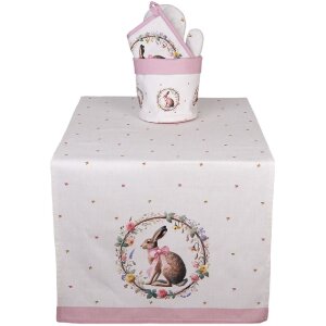 Protège-Table Clayre & Eef EWC64 50x140 cm Beige-Brun