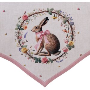 Tapis de table Clayre & Eef 50x160 cm beige-brun