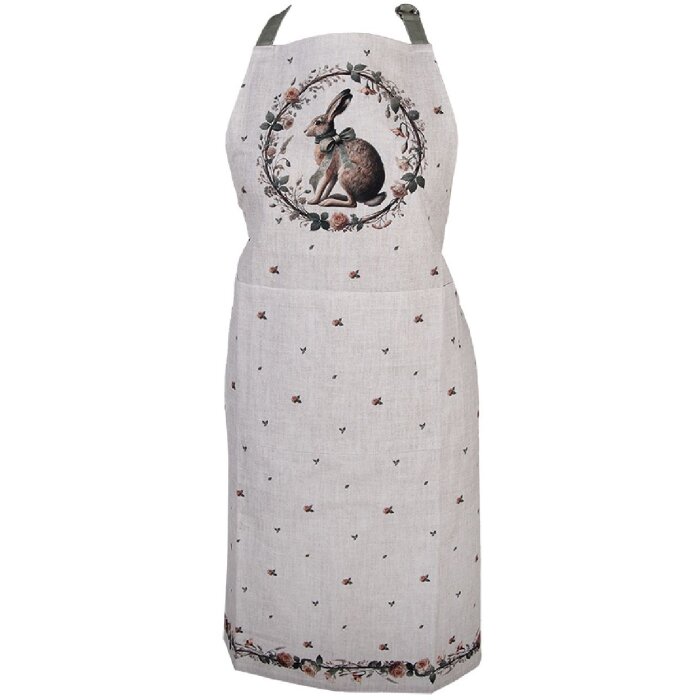 Clayre & Eef NLE41 Tablier 70x85 cm Beige-Brun