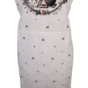 Clayre & Eef NLE41 Tablier 70x85 cm Beige-Brun