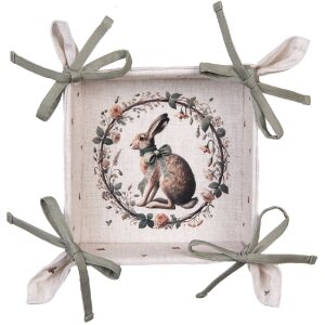 Clayre & Eef NLE47 Panier à pain beige-brun...