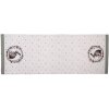 Tapis de table Clayre & Eef NLE64 50x140 cm beige motif lapin coton