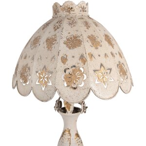 Lampe de Bureau Clayre & Eef Beige-Gold...