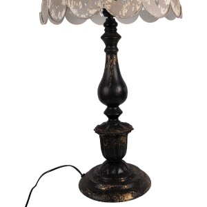 Lampe de table Clayre & Eef Ø41x75cm E27 max 60W noir-gris