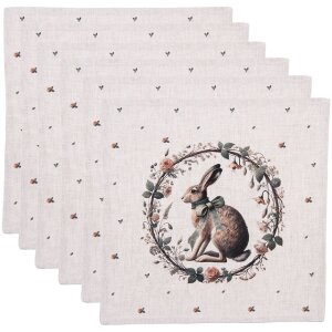 Serviettes Clayre & Eef NLE43 – 6...