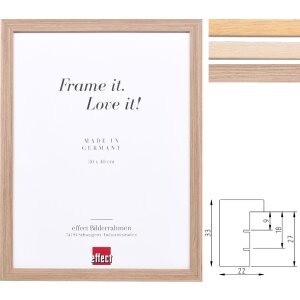 Miroir mural en bois massif Shabby-Chic - Profil 54