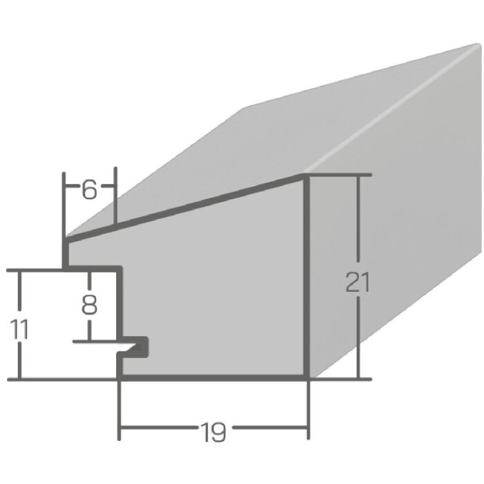 Cadre photo en bois blanc MendeFrames 45x60 cm avec verre antireflexe