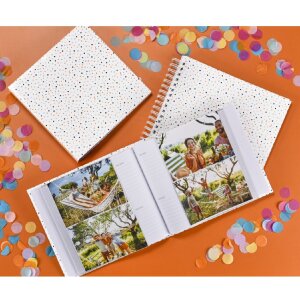 Album photo Hama Memo Confetti, 200 photos 10x15 cm, blanc