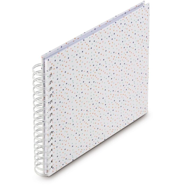 Album spirale Confetti Hama 28x24 cm – 50 pages blanches