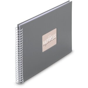 Album spirale Fine Art Hama, 36x32 cm, gris pierre