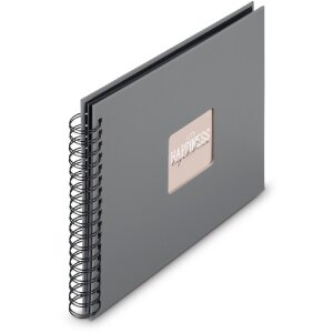 Album spirale Fine Art Hama 28x24 cm 50 pages noir pierre