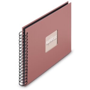 Album photo spirale Fine Art Terra 28x24 cm – 50 pages noires