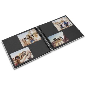 Album photo spirale Fine Art Terra 28x24 cm – 50 pages noires