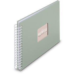 Album spirale Fine Art Hama 28x24 cm, 50 pages blanches, couleur salvi