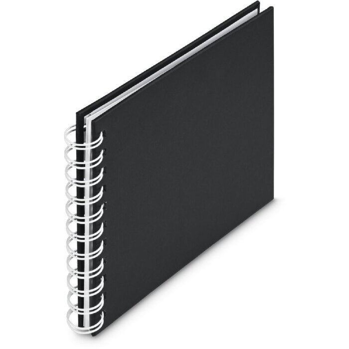 Album spirale Fine Art Hama 18,5x15 cm 30 pages blanches New Black