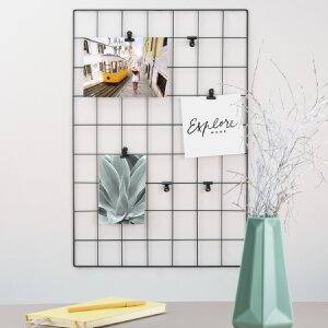 Support mural photo Chess 38 x 56 cm, noir, métal,...