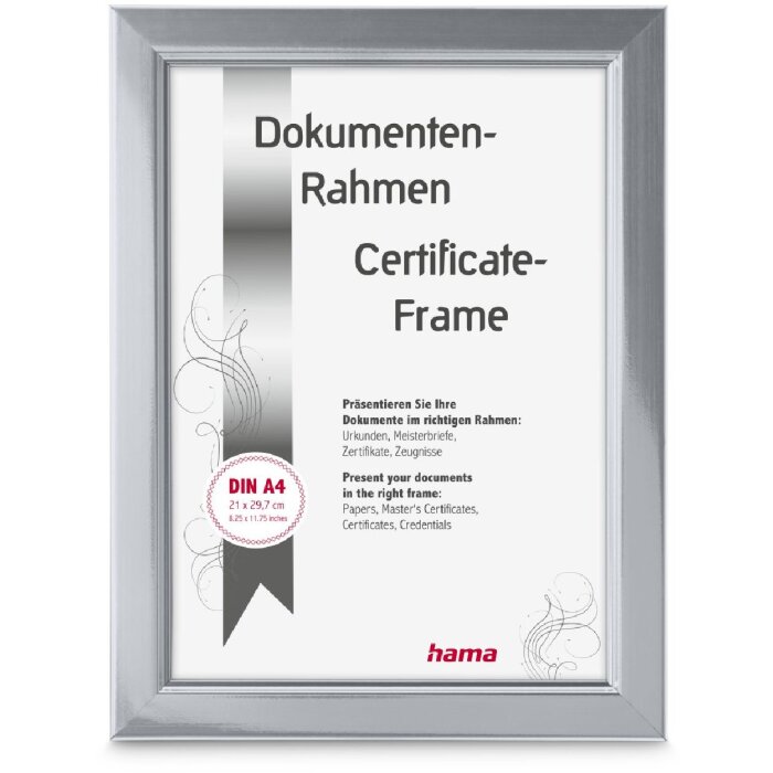 Cadre photo Chill argent Hama 21x29,7 cm DIN A4