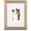 Cadre photo en bois Albero Hama Taupe 10x15 cm avec verre antireflet et support de table