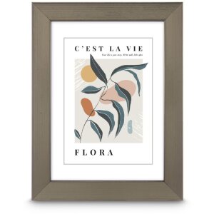 Cadre photo Hama Flora, acier, 30 x 40 cm, brun avec...