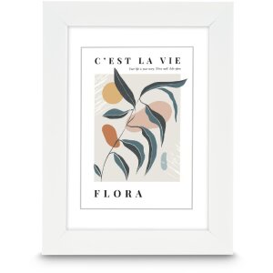 Cadre photo Hama Kunststoffrahmen Flora blanc 20 x 30 cm...