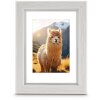 Cadre photo Hama Kunststoffrahmen Lima blanc 15 x 20 cm avec effet bois brossé et verre lavé