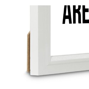 Cadre photo en bois Chic blanc 10x15 cm Hama avec verre anti-reflet, support et système de suspension