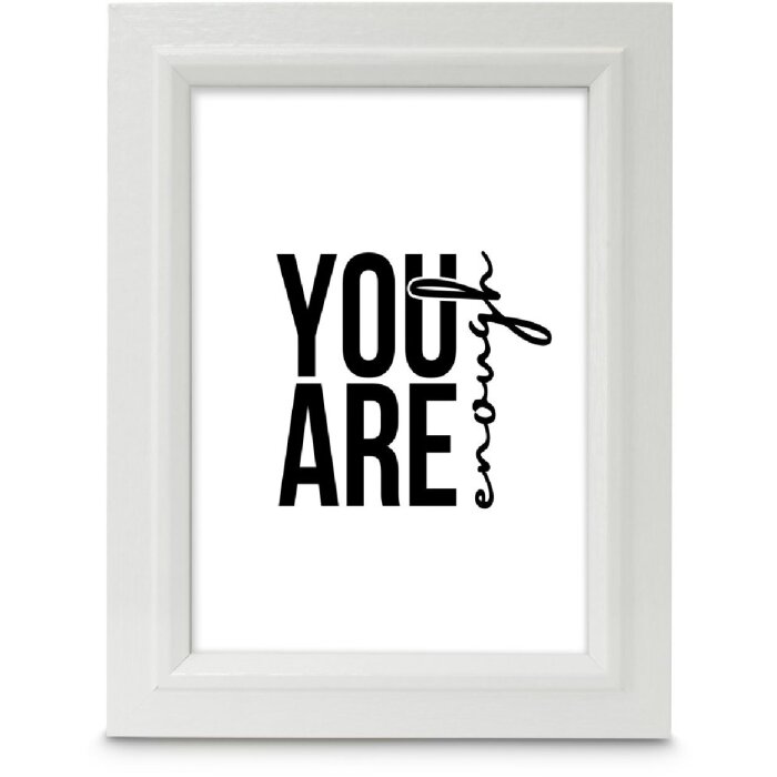 Cadre photo en bois Chic blanc 15x20 cm avec verre réfléchissant et accroche Hama