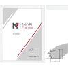 Cadre photo MendeFrames H130 blanc – bois massif, plusieurs formats et verres