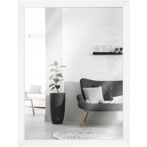Miroir mural blanc 40x60 cm cadre bois MendeFrames