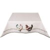 Nappe de table Clayre & Eef BYC01 100x100 cm motif poules