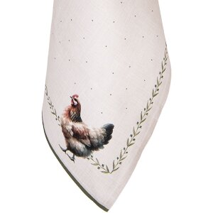 Torchon de cuisine Clayre & Eef 50x70 cm beige-brun 100% coton