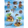 Étiquette décorative Licence Playmobil Pirate 2 feuilles