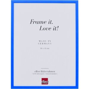 Cadre photo bois néon bleu 10,5x14,8 cm verre clair