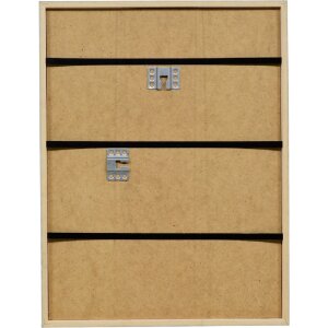 Cadre photo bois profil néon bleu 35x50 cm verre clair