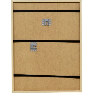 Cadre photo bois néon jaune 25x60 cm verre clair